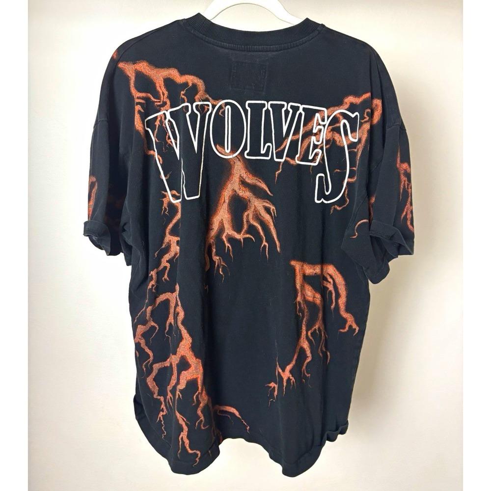 Rare Darc Sport Wolves Club girl gym bench grail Crew Neck T-Shirt Black Brown M